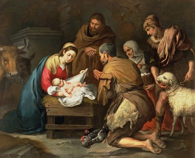 The Adoration of the Shepherds, c.1650 by Bartolomé Esteban Murillo